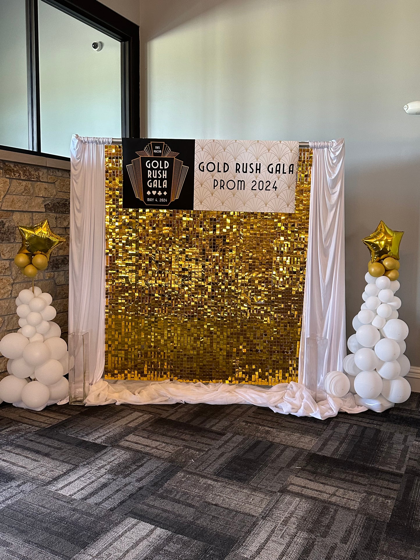 Gold Disco Backdrop